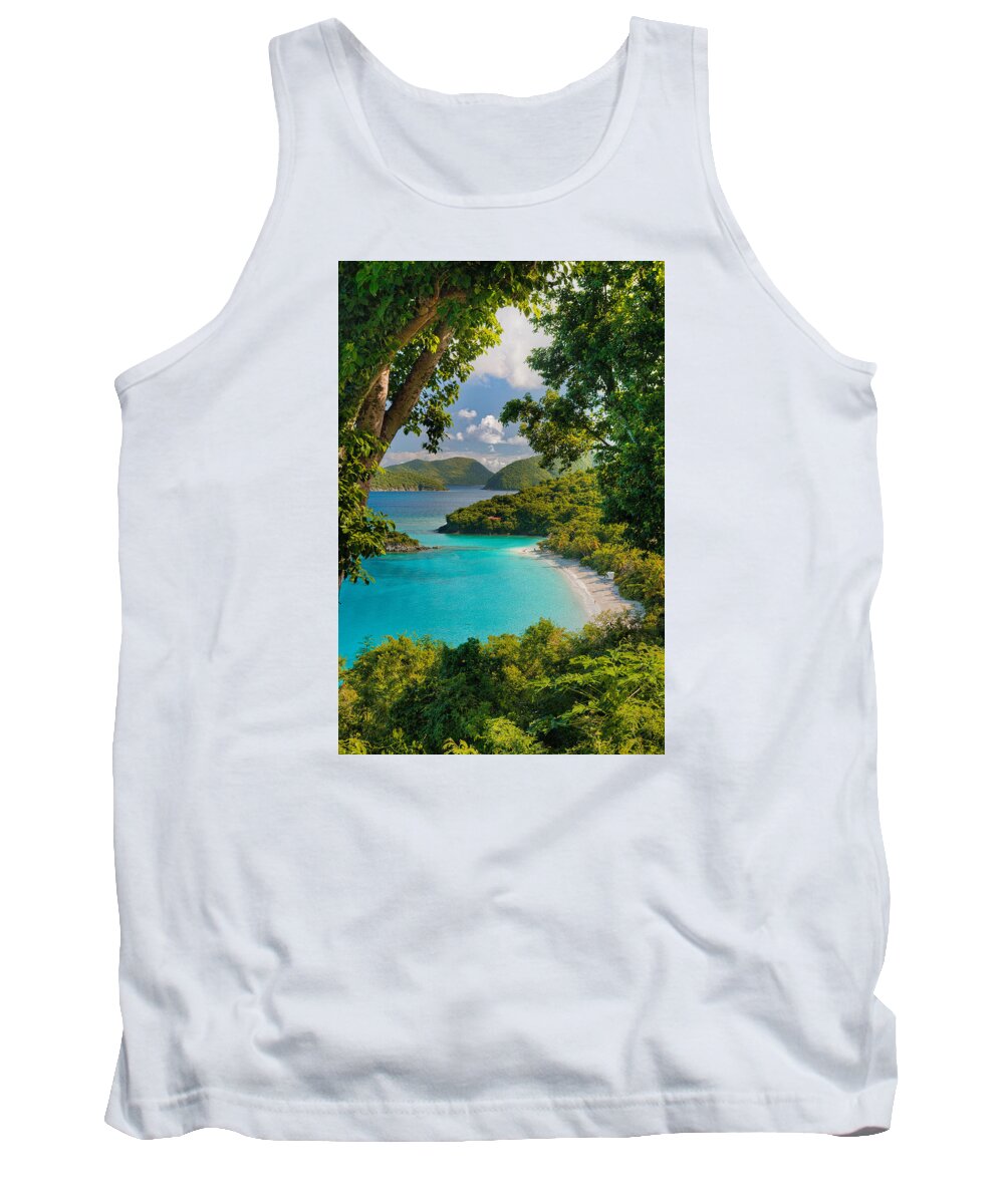 Trunk Bay Tank Top featuring the photograph Trunk Bay by Gary Felton