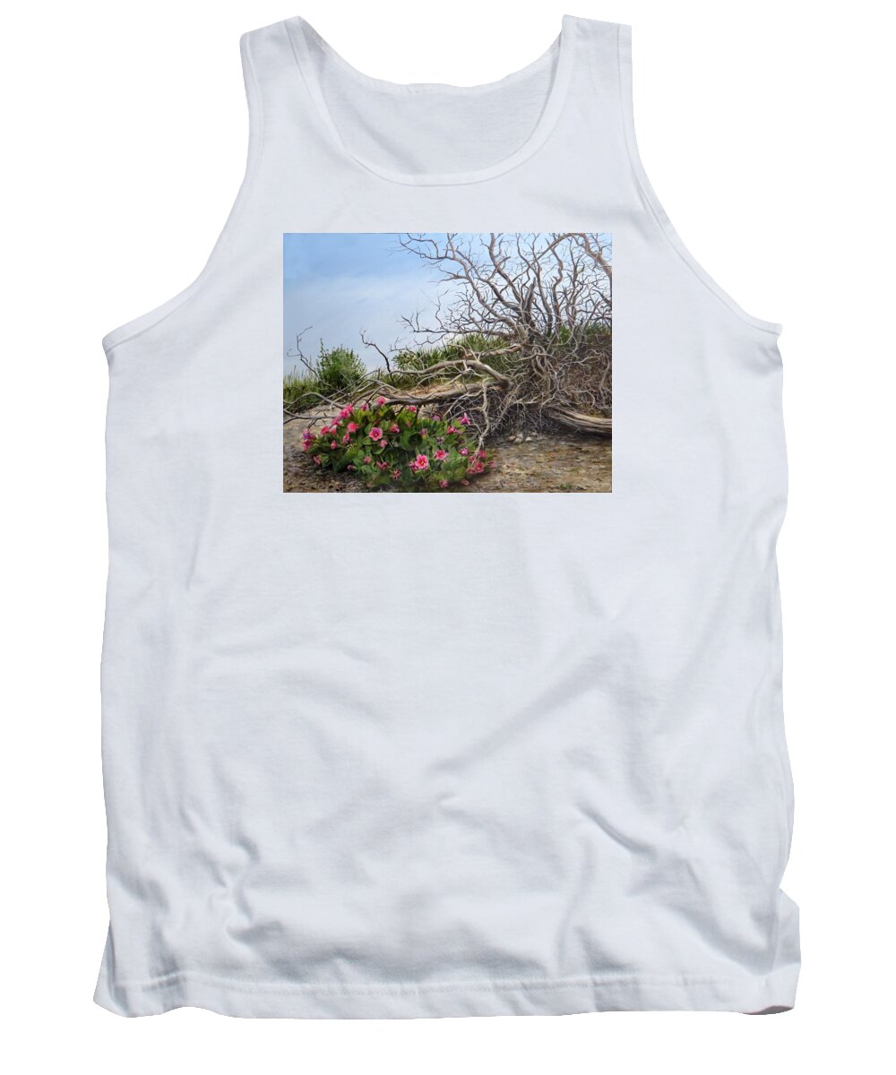 Landscape Tank Top featuring the painting Two Stories by William Brody