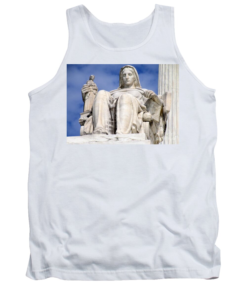 Washington Tank Top featuring the photograph US Supreme Court 7 by Randall Weidner
