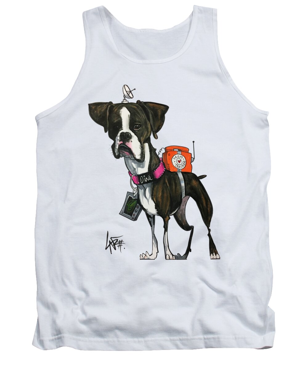 Vca Tank Top featuring the drawing VCA Kennell by Canine Caricatures By John LaFree