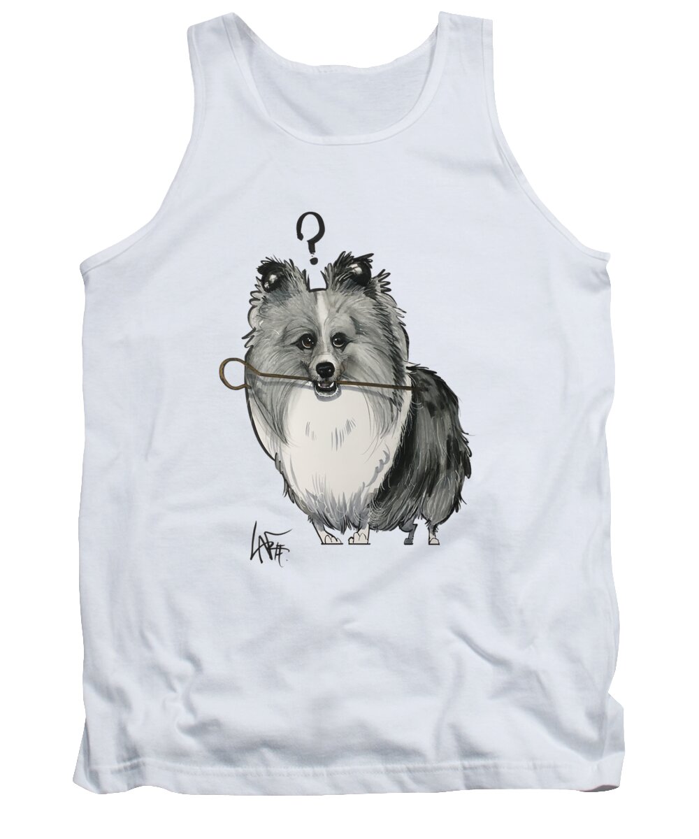 Vca Tank Top featuring the drawing VCA Wendt by Canine Caricatures By John LaFree