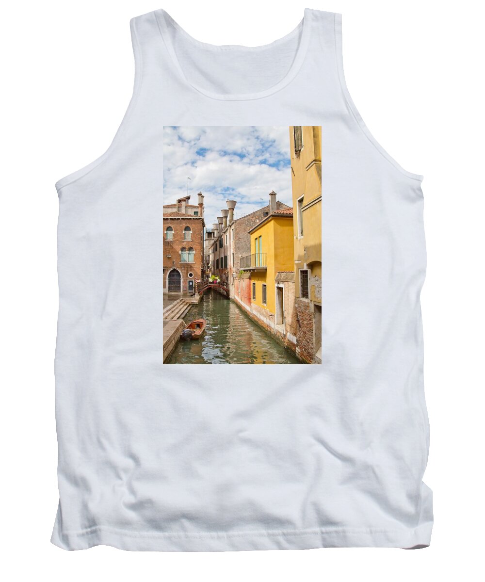 Venice Tank Top featuring the photograph Venice Canal by Sharon Jones
