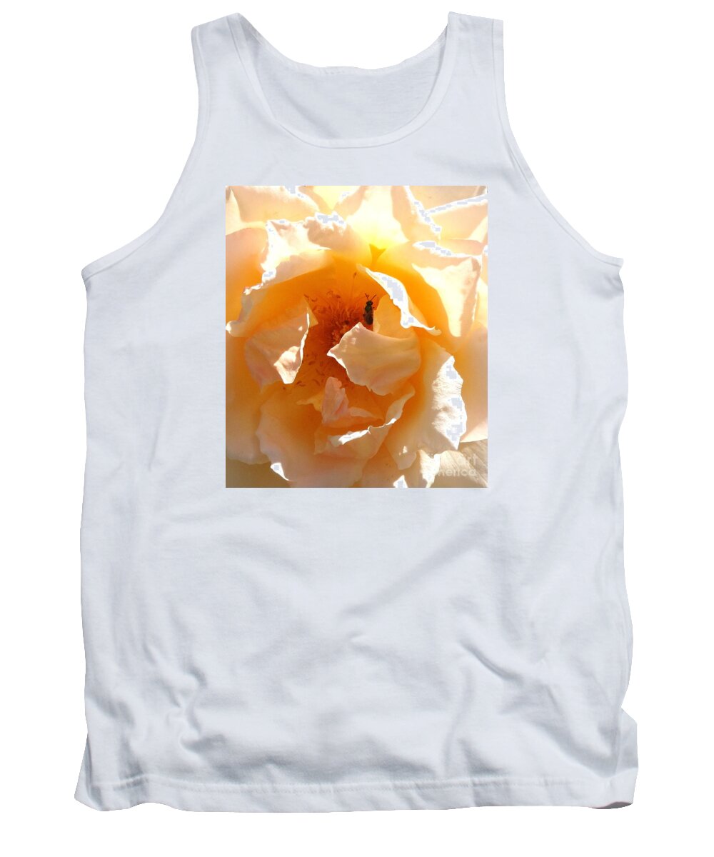 Rose Tank Top featuring the photograph Visitor by Fred Wilson