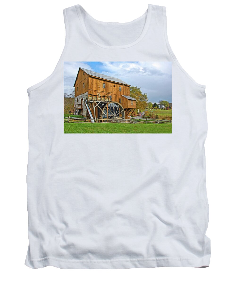 Wades Mill Tank Top featuring the photograph Wades Mill by Ben Prepelka
