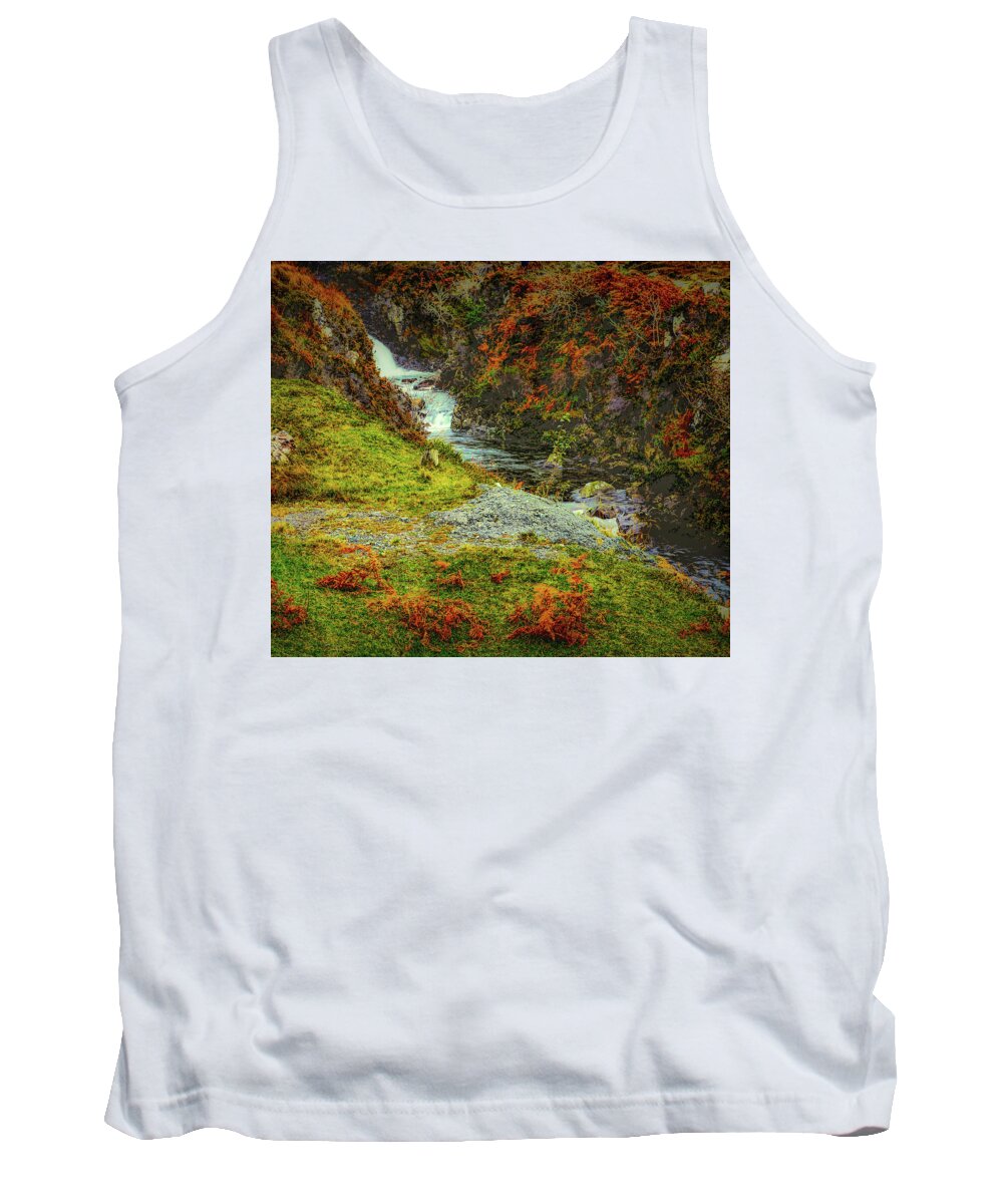Waterfall Tank Top featuring the photograph Waterfall 1 #g9 by Leif Sohlman