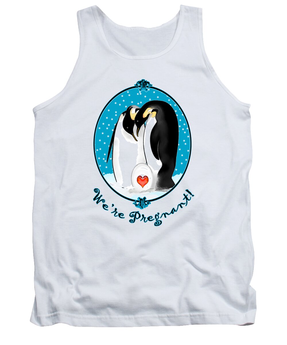 We're Pregnant Tank Top featuring the painting We're Pregnant by Two Hivelys