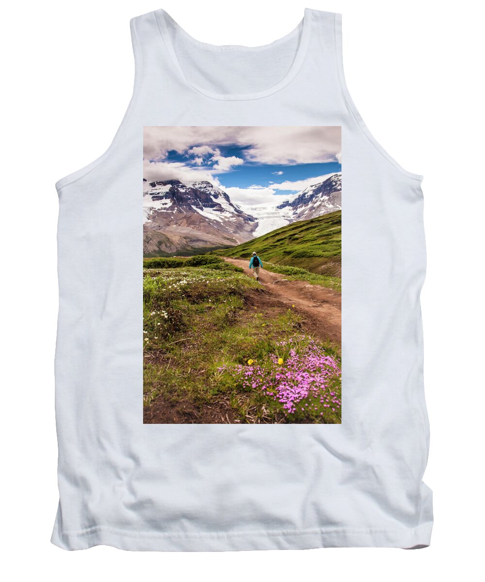 5dii Tank Top featuring the mixed media Wilcox Pass by Mark Mille