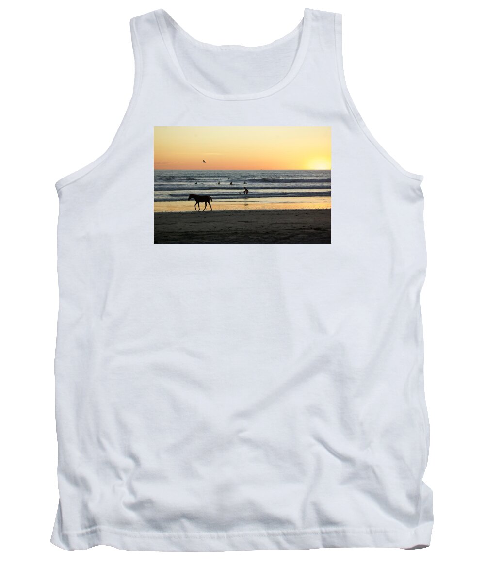  Tank Top featuring the photograph Wild Horses Costa Rica by Taylynn Hunt