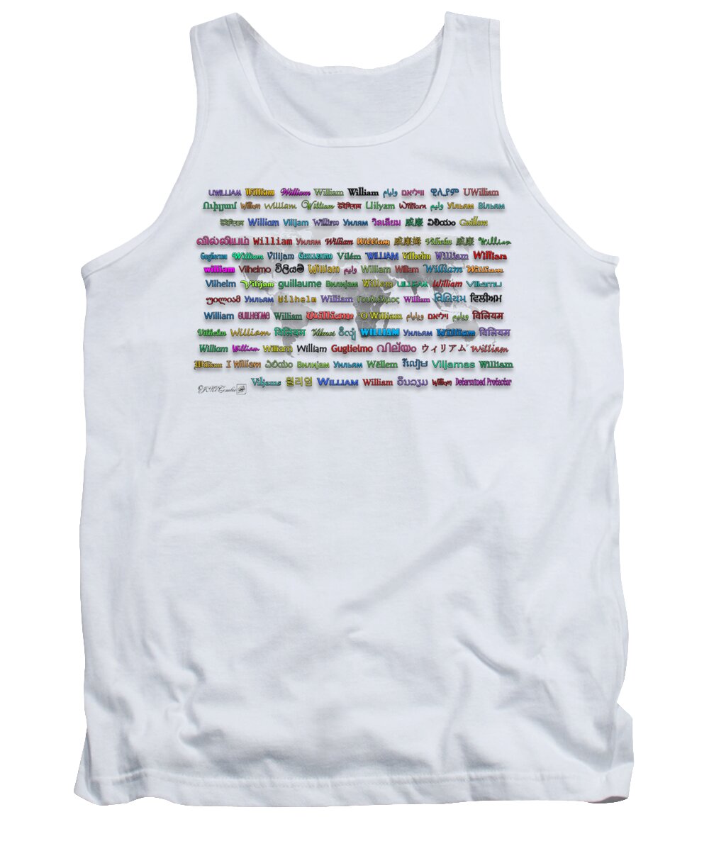 Mccombie Tank Top featuring the digital art William by J McCombie