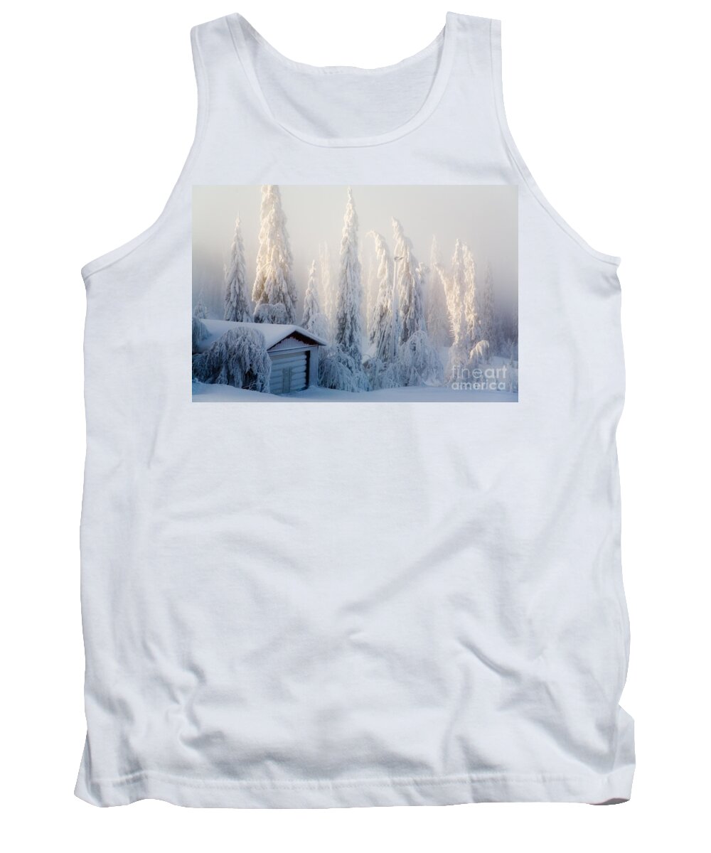 Beautiful Tank Top featuring the photograph Winter scene by Kati Finell