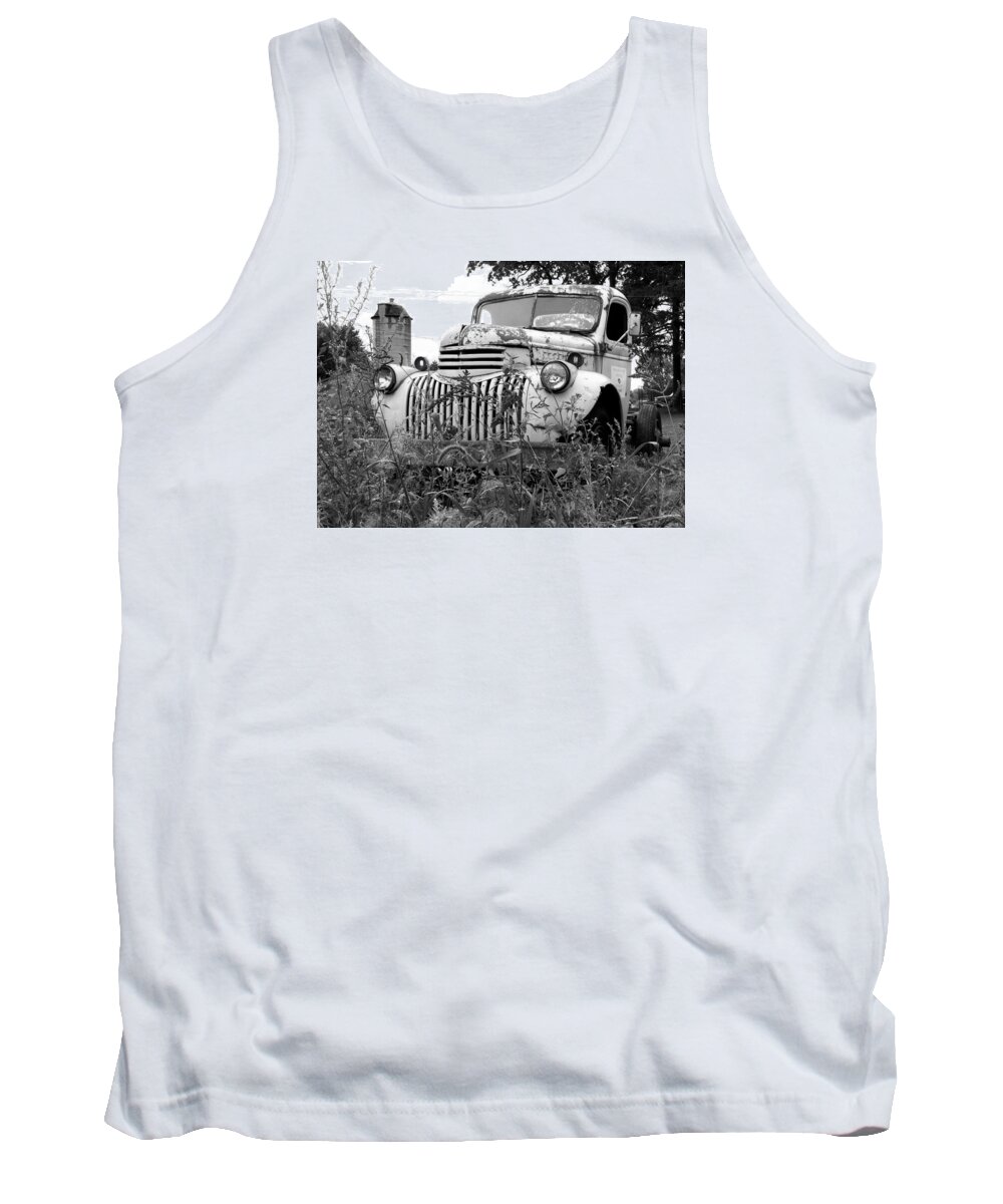 Vintage. Antique Tank Top featuring the photograph Working Days Are Done by Janice Adomeit