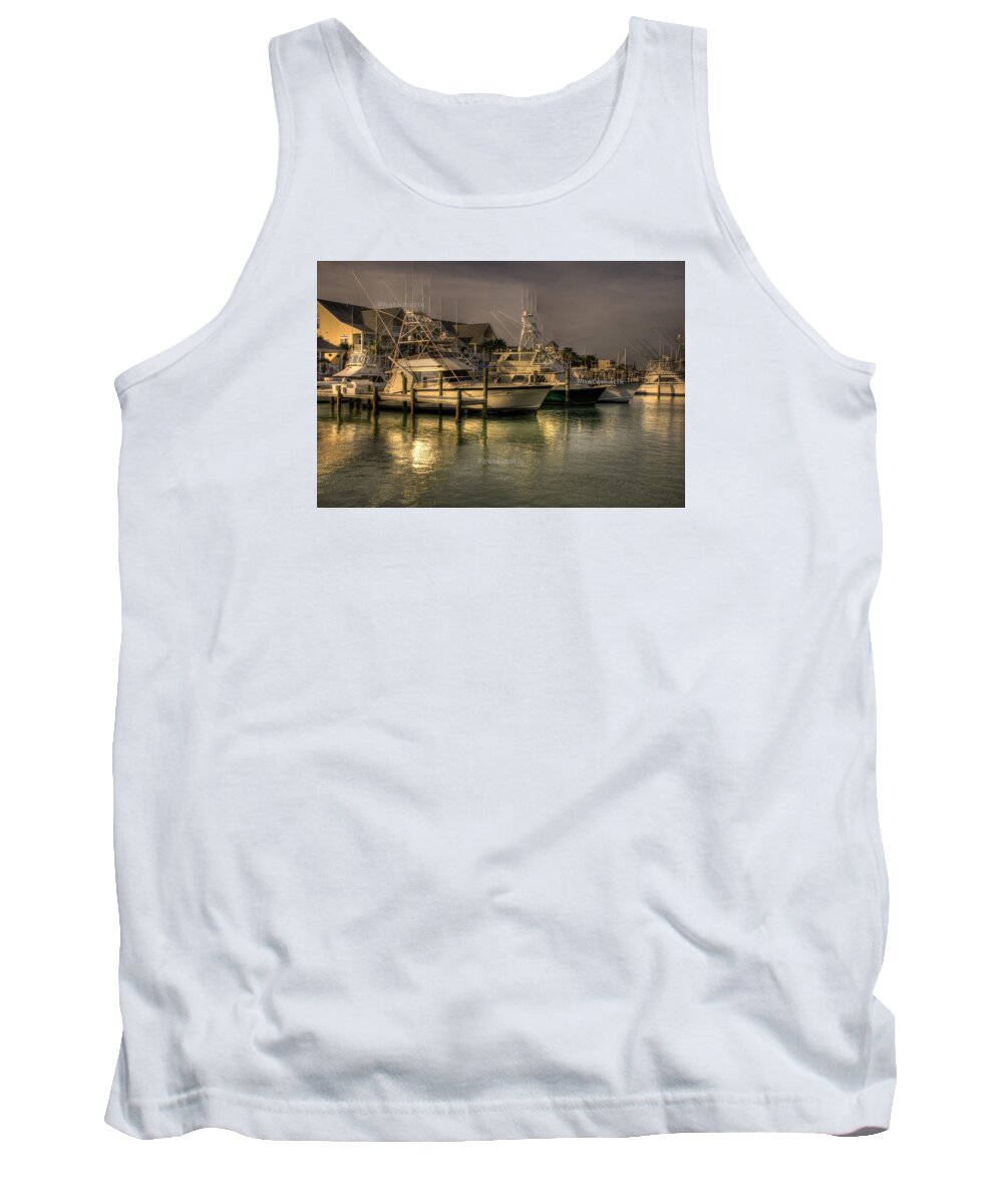 Yachts Tank Top featuring the photograph Yachts in HDR by Brian Kinney