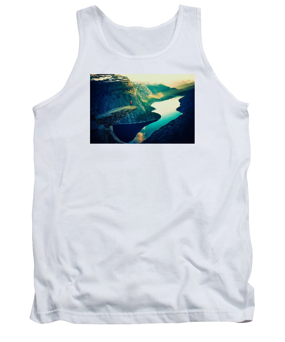 Yoga Tank Top featuring the photograph Yoga View by Britten Adams