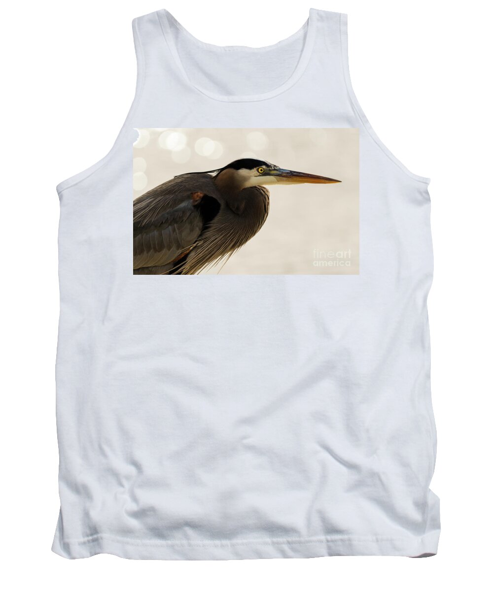 Great Blue Heron Tank Top featuring the photograph Great Blue Heron Portrait #1 by Sam Rino