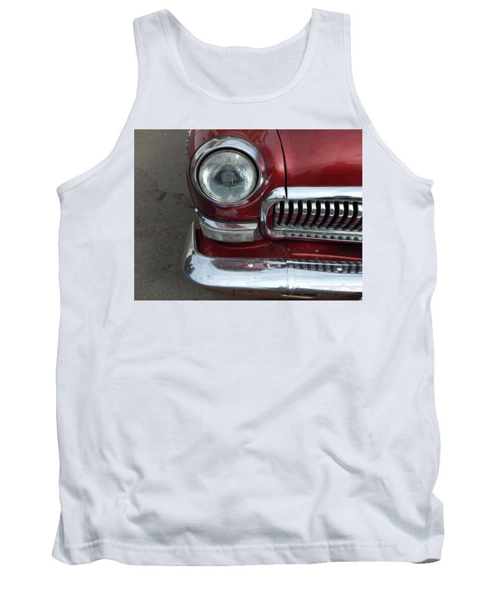 Car Tank Top featuring the photograph Retro cars antique parts and elements #1 by Oleg Prokopenko
