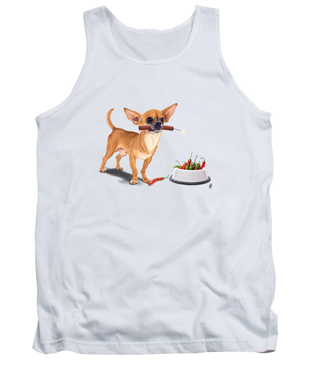 Illustration Tank Top featuring the digital art Spicy #2 by Rob Snow