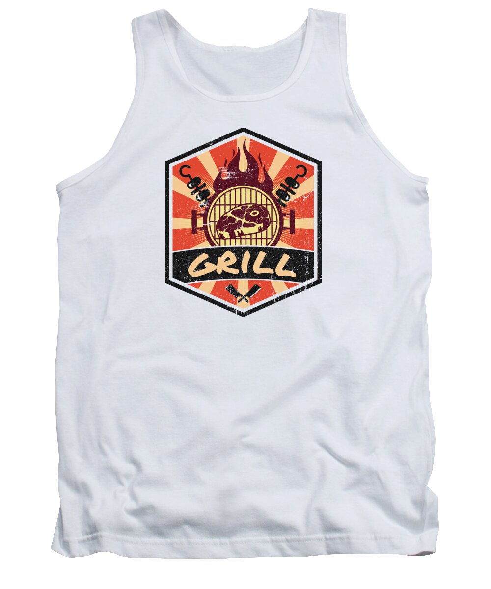Breast Tank Top featuring the digital art Barbecue BBQ Propaganda #2 by Mister Tee