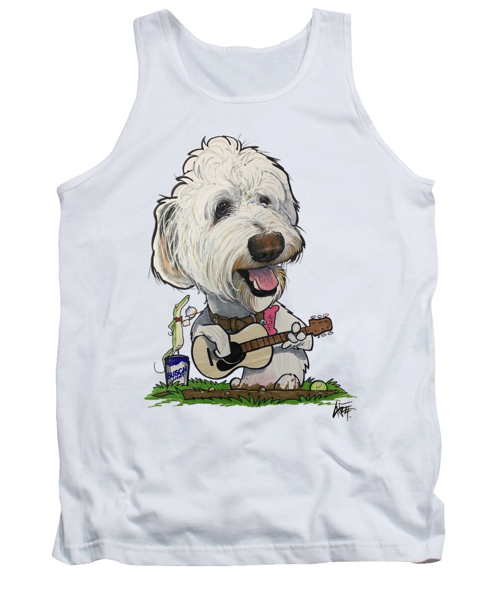 Koger Tank Top featuring the drawing 5264 Koger by Canine Caricatures By John LaFree