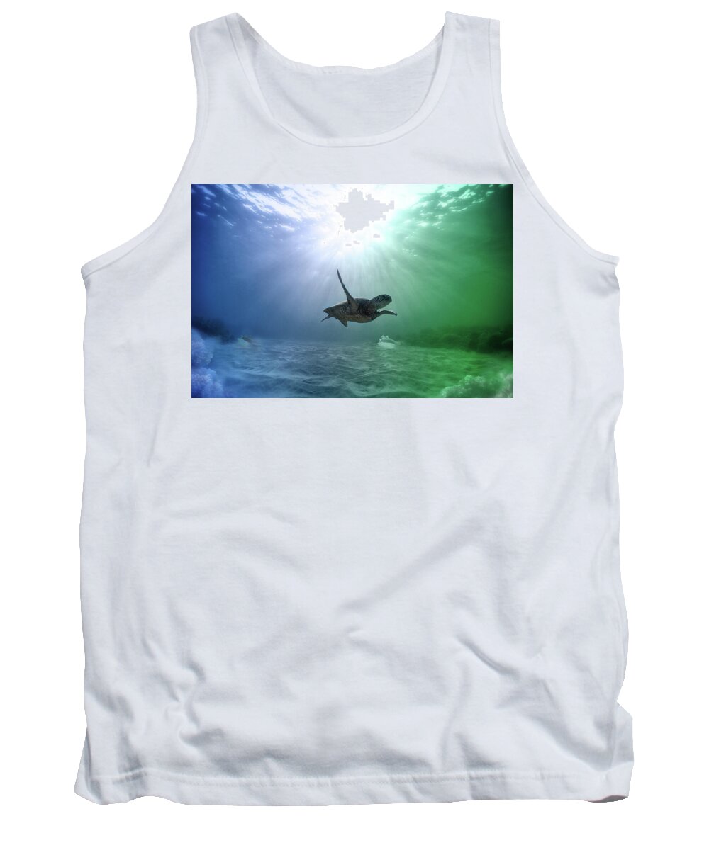 Underwater Tank Top featuring the photograph All Alone But Oh So Happy by Johanna Hurmerinta