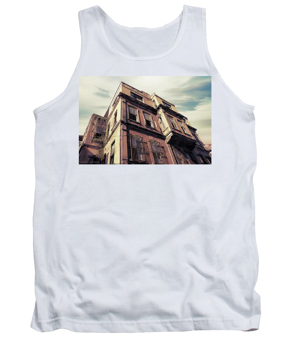 Brown Tank Top featuring the photograph Angles of Attrition by Joseph Westrupp