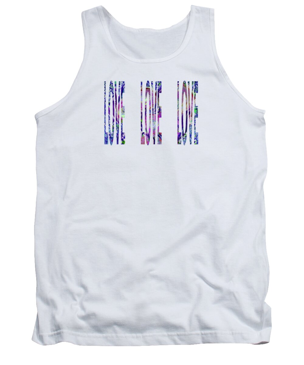 Love Tank Top featuring the digital art Love Letters 3 by Corinne Carroll