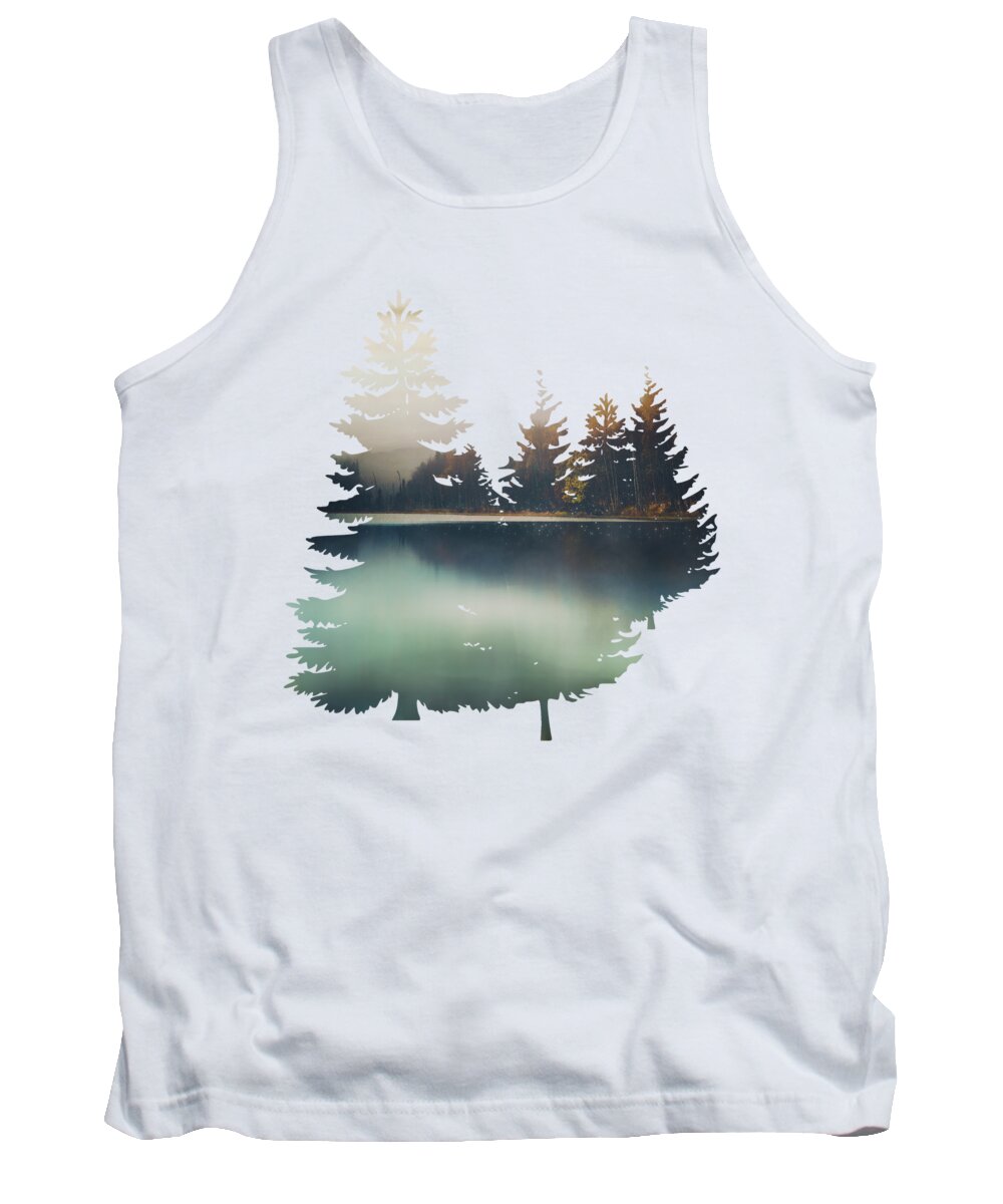 Autumn Tank Top featuring the digital art Autumn Light by Spacefrog Designs