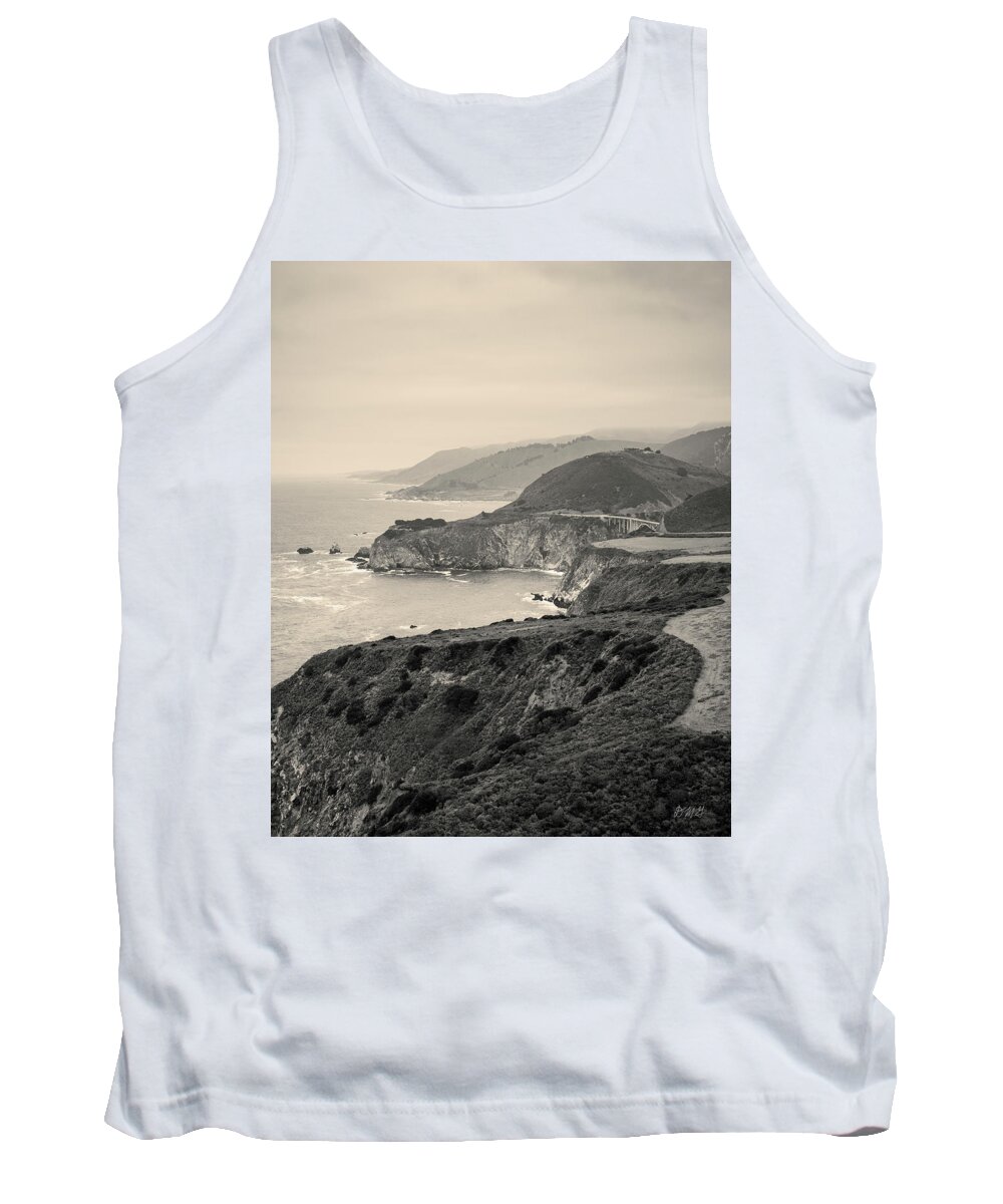Pacific Tank Top featuring the photograph Big Sur Coast VII Toned by David Gordon