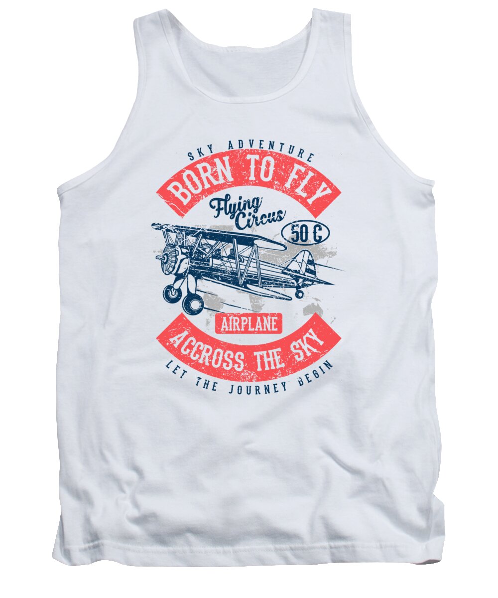 Born Tank Top featuring the digital art Born to fly by Long Shot
