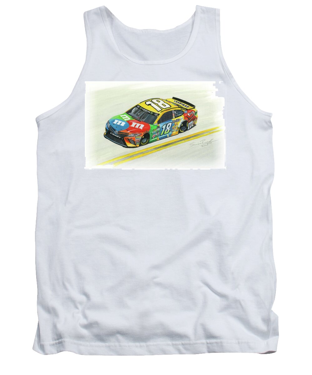 Watercolour Tank Top featuring the painting The Bottom Line by Simon Read