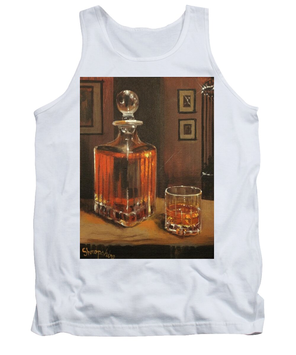 Bourbon Tank Top featuring the painting Bourbon Break by Tom Shropshire