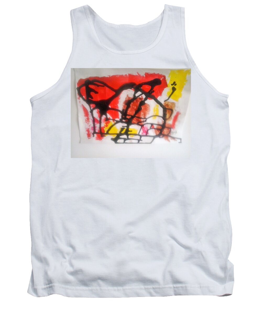  Tank Top featuring the painting Caos 22 by Giuseppe Monti