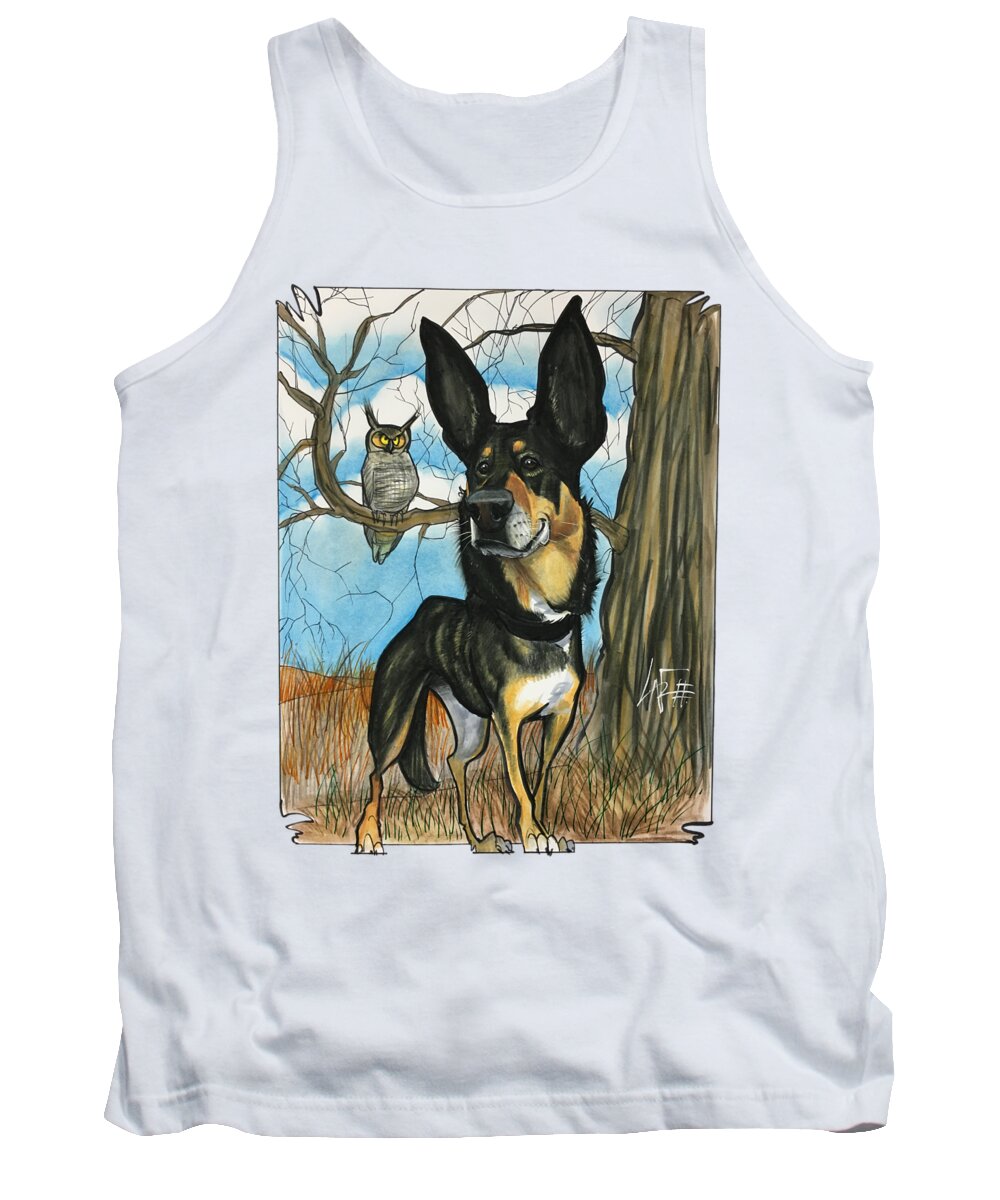 Charles 4751 Tank Top featuring the drawing Charles 4751 by John LaFree