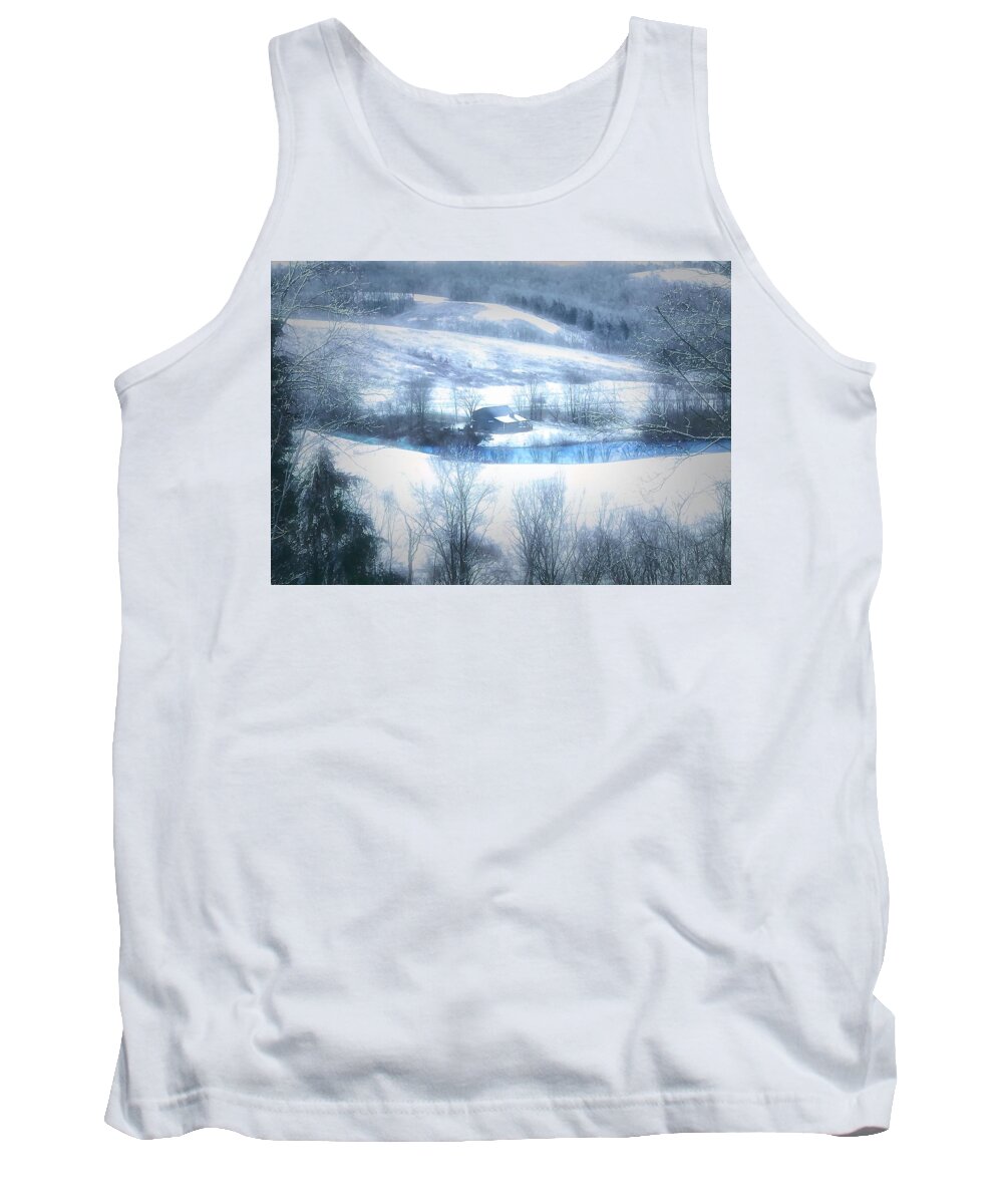  Tank Top featuring the photograph Cold Valley by Jack Wilson
