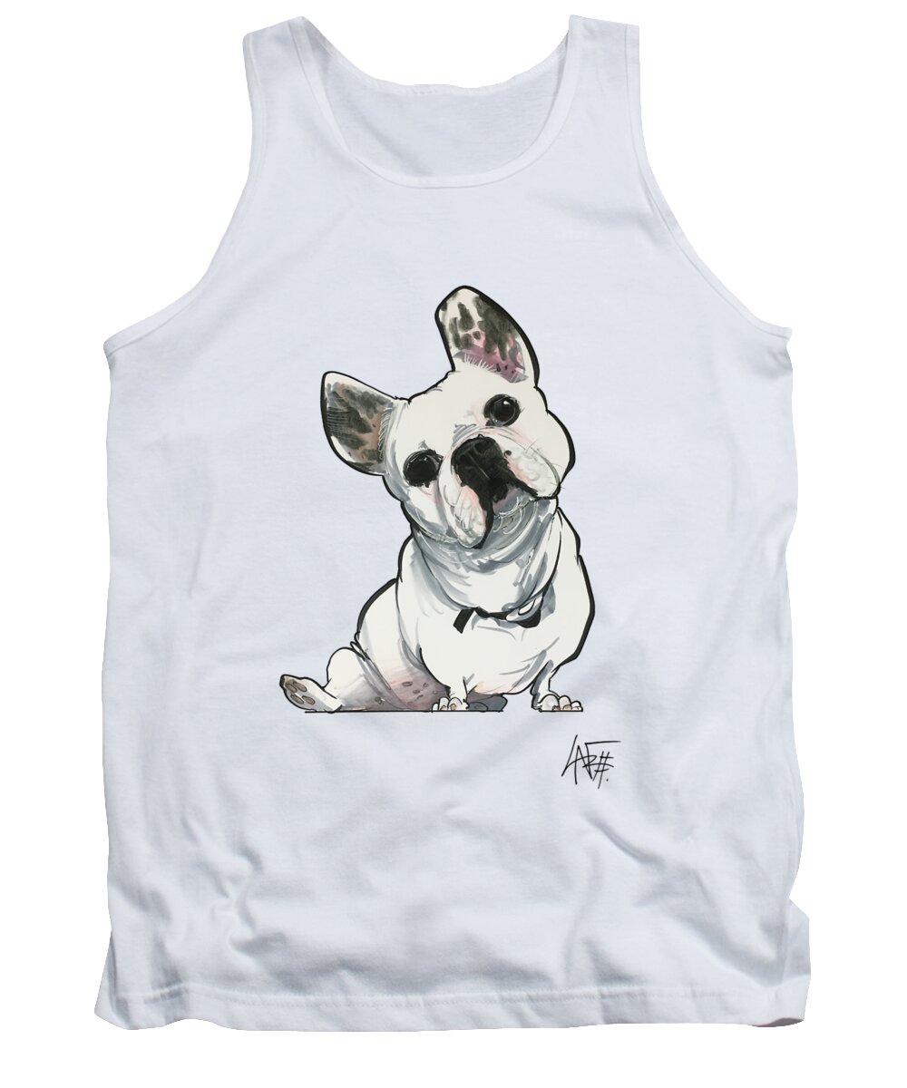 Cooze 4555 Tank Top featuring the drawing Cooze 4555 by Canine Caricatures By John LaFree