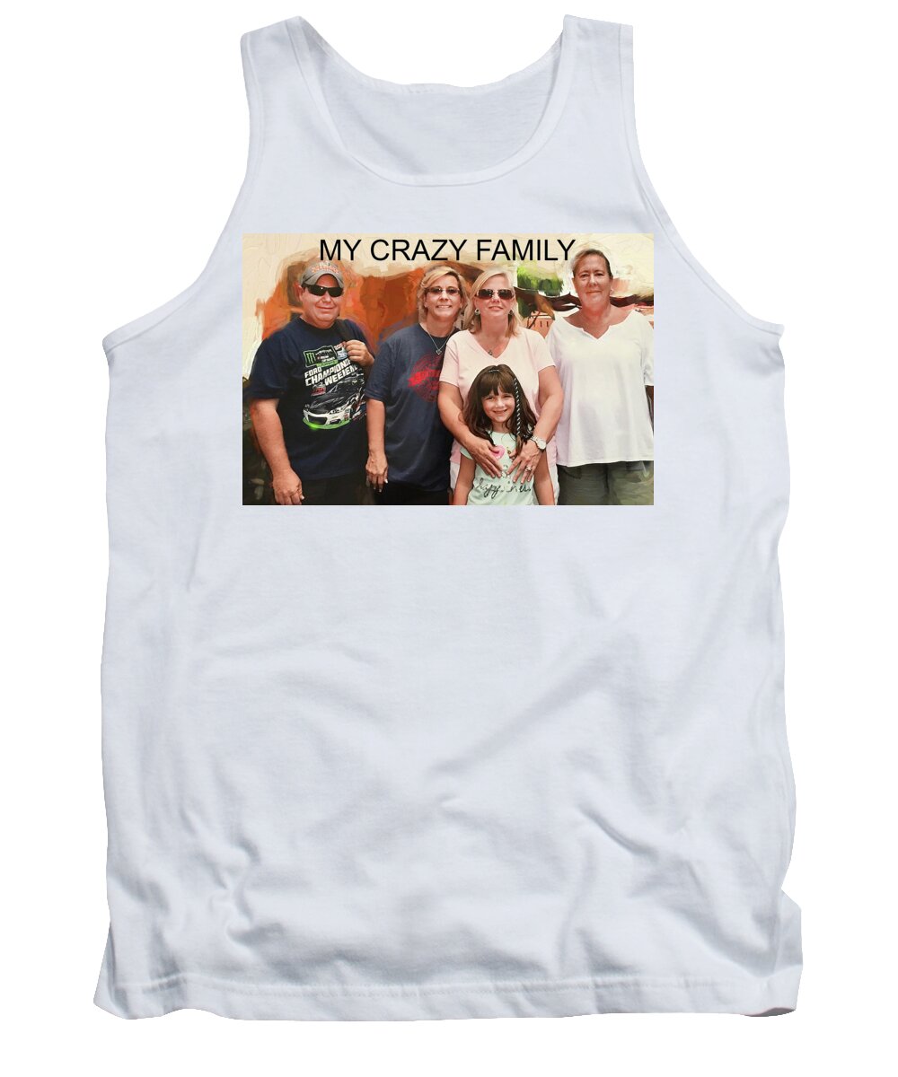 Group Portrait Tank Top featuring the photograph Crazy Family by Rich Franco