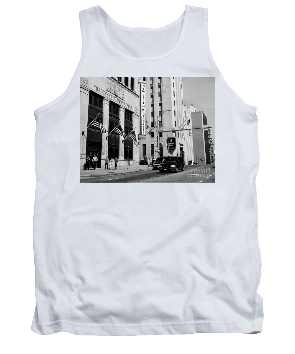 Rochester Tank Top featuring the photograph Democrat and Chronicle by Lenore Locken