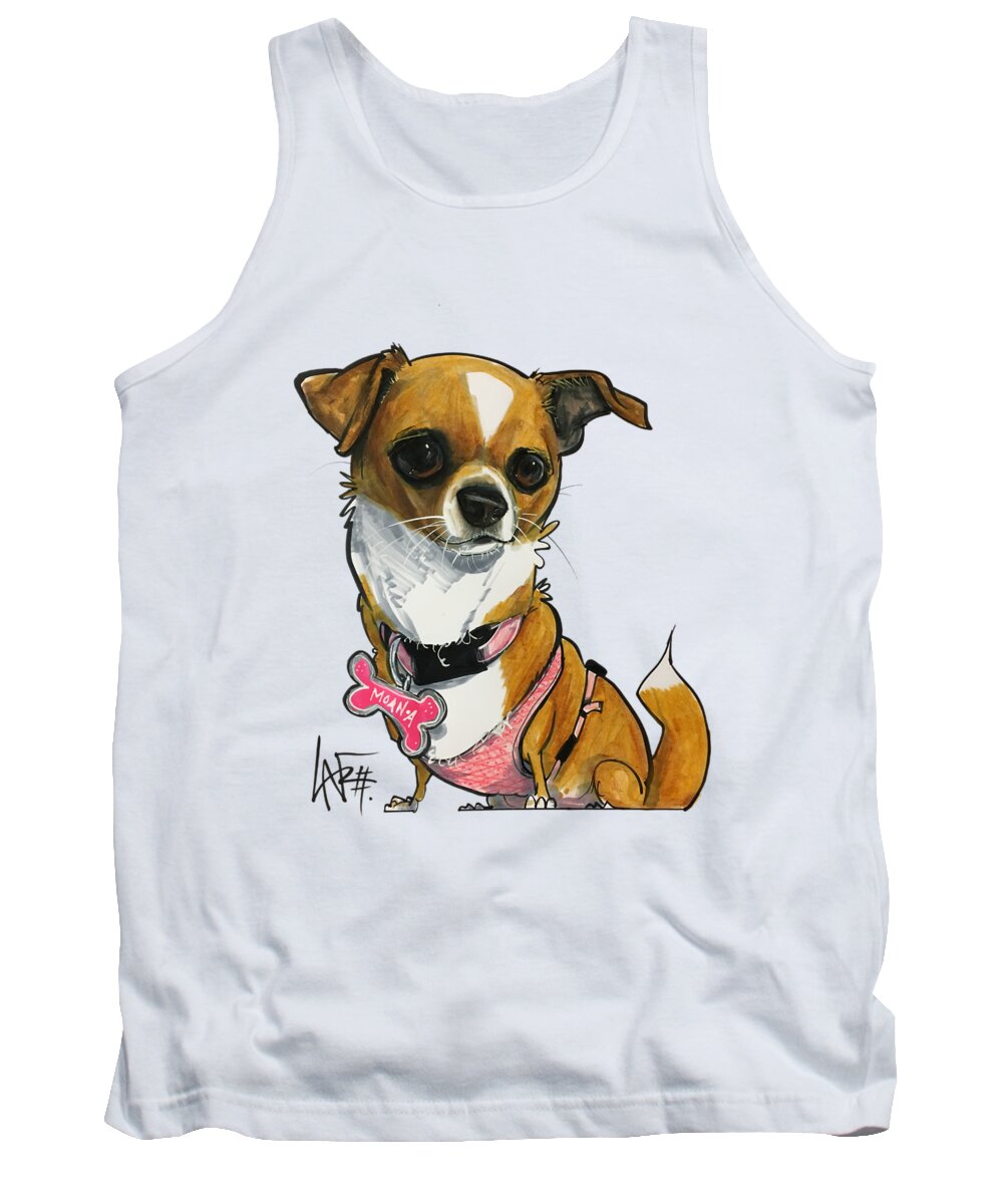 Dibeneditto 4472 Tank Top featuring the drawing DiBeneditto 4472 by Canine Caricatures By John LaFree