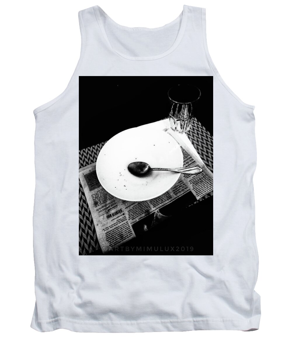 Dinner Tank Top featuring the photograph Dinner for One by Mimulux Patricia No