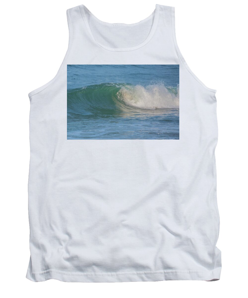 Wave Tank Top featuring the photograph Egypt Beach Waves by Ann-Marie Rollo
