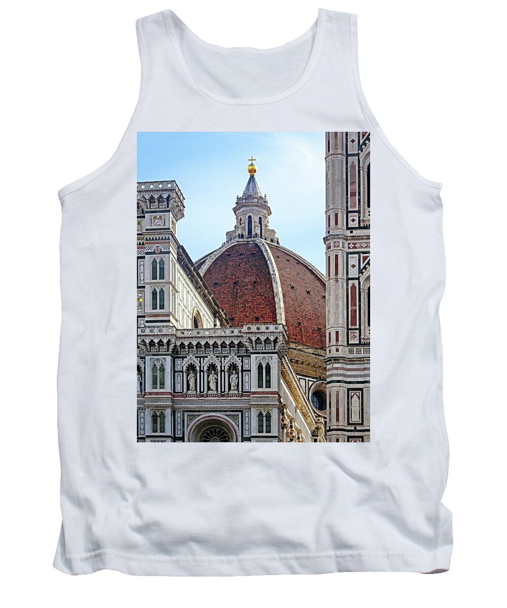Florence Cathedral Tank Top featuring the photograph Endless Beauty by Lyuba Filatova