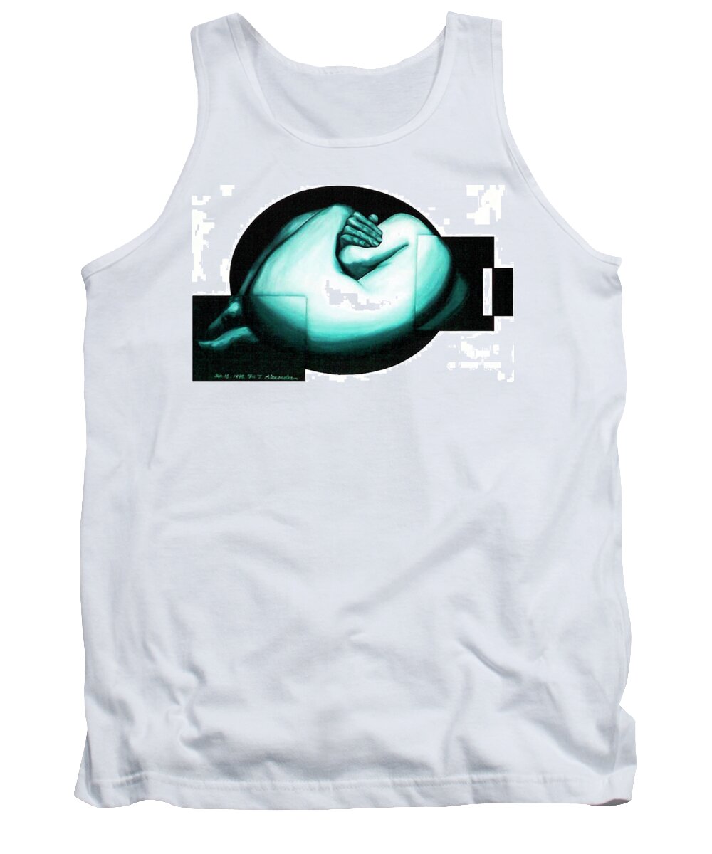 Surrealism Tank Top featuring the painting Figure Untitled No.6 by Fei A