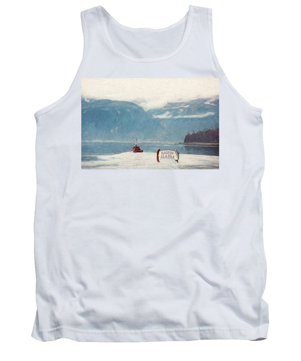 Haines Tank Top featuring the photograph Fishing in Haines Alaska by Dyle Warren