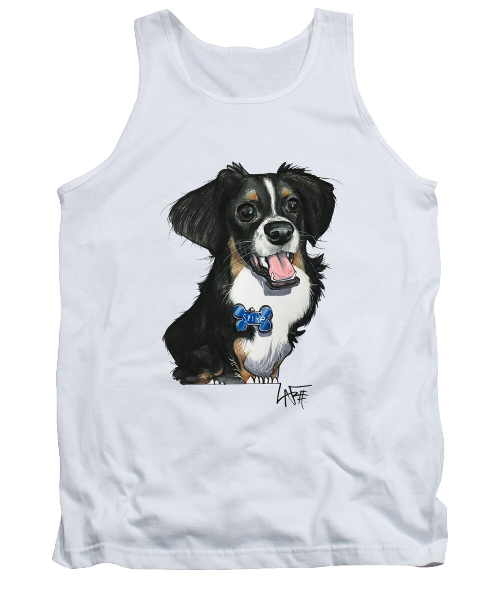 Foster 4743 Tank Top featuring the drawing Foster 4743 by Canine Caricatures By John LaFree