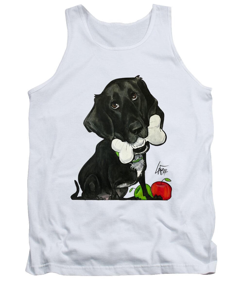 Fraser 4457 Tank Top featuring the drawing Fraser 4457 by Canine Caricatures By John LaFree