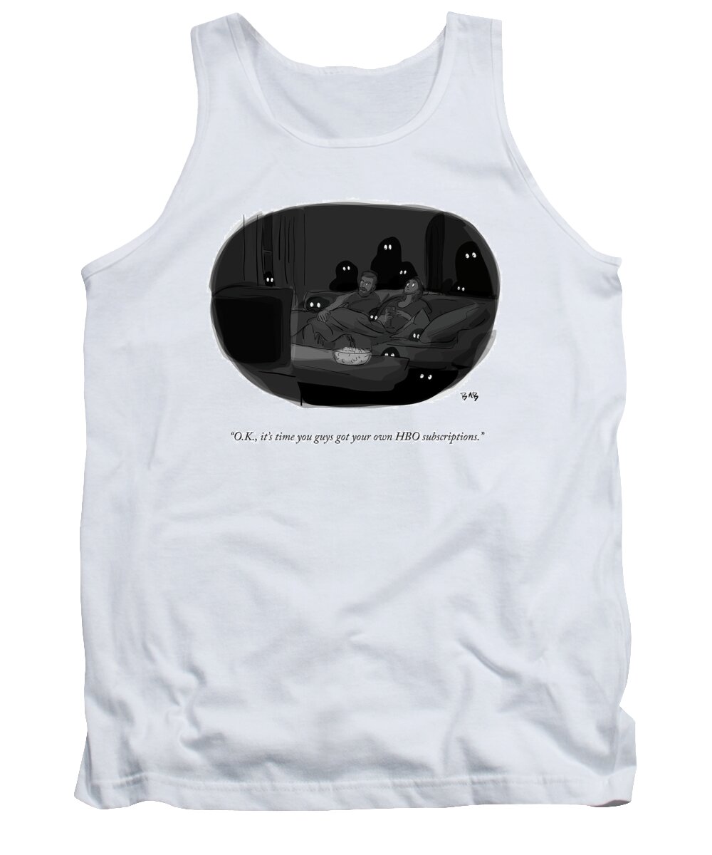 o.k. Tank Top featuring the drawing Get Your Own HBO Subscription by Brooke Bourgeois
