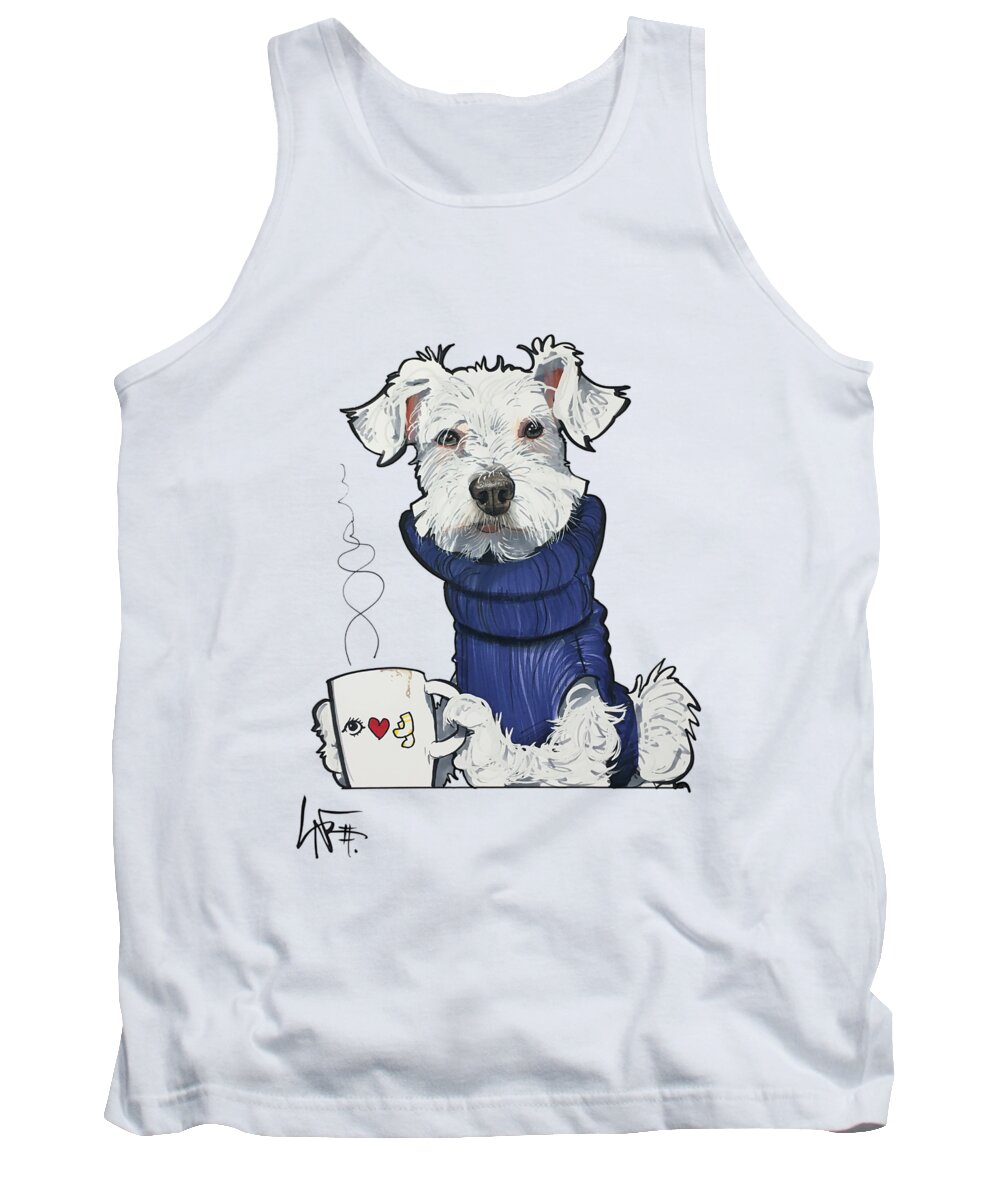Gill 4572 Tank Top featuring the drawing Gill 4572 by Canine Caricatures By John LaFree