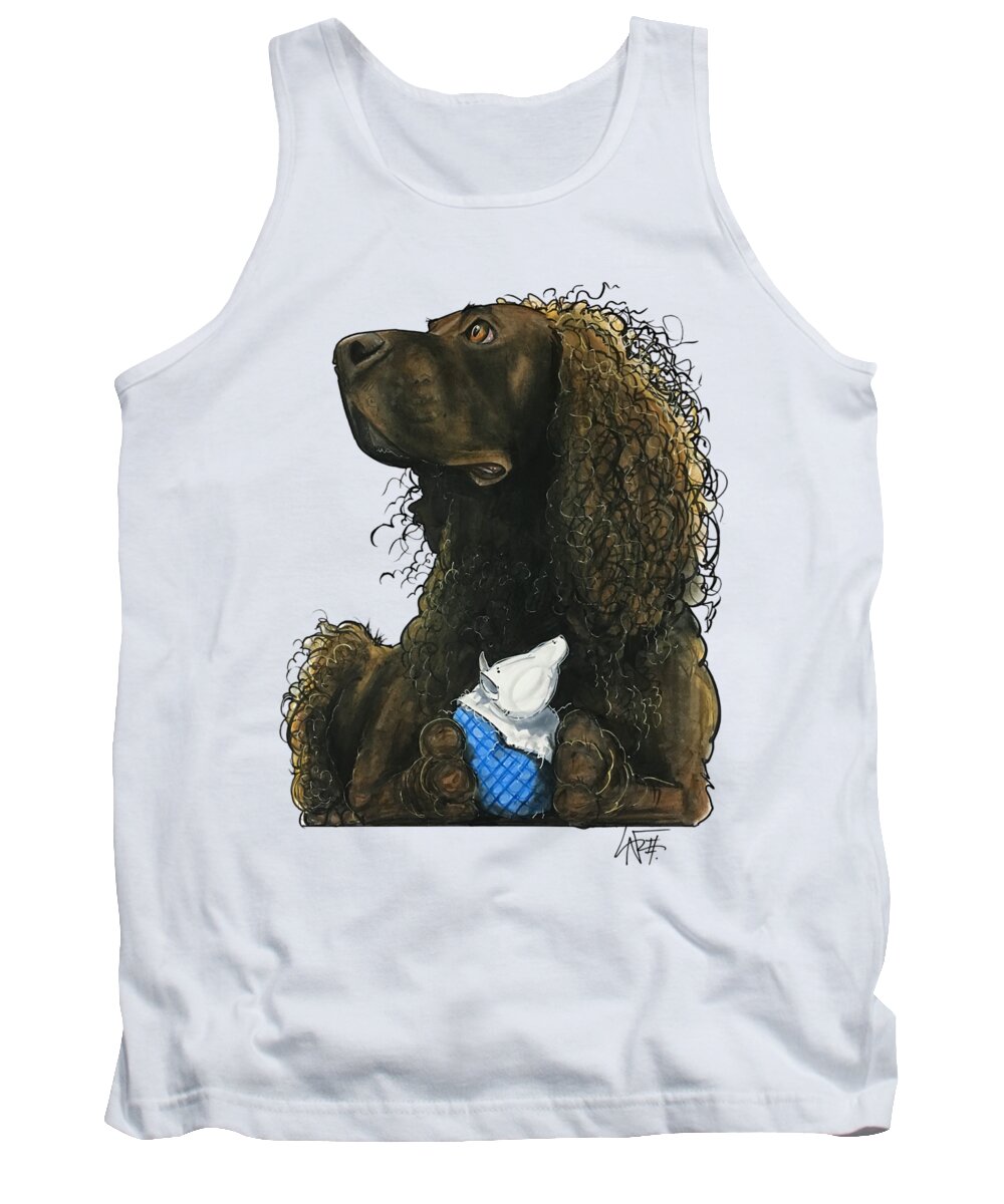 Giordano 4624 Tank Top featuring the drawing Giordano 4624 by Canine Caricatures By John LaFree