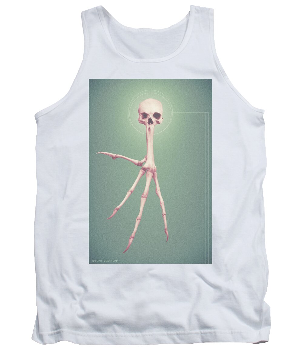 Skull Tank Top featuring the photograph Halo One by Joseph Westrupp