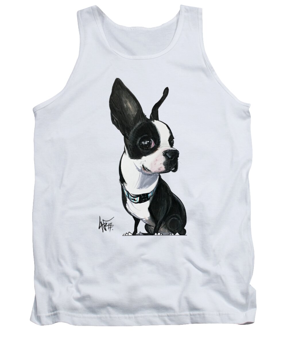 Hellmich Tank Top featuring the drawing Hellmich 5145 MONROE by Canine Caricatures By John LaFree