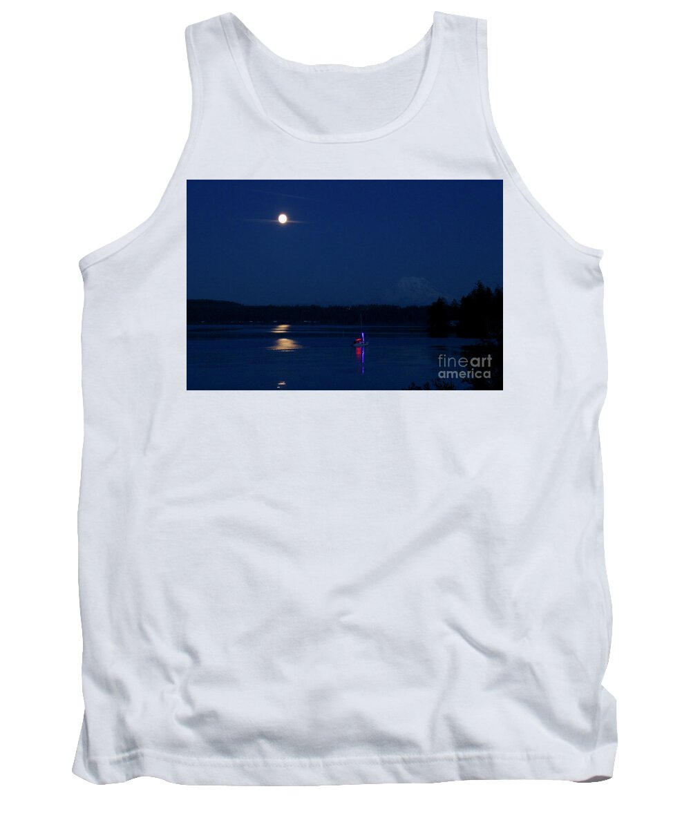 Photography Tank Top featuring the photograph Hunter's Moon by Sean Griffin